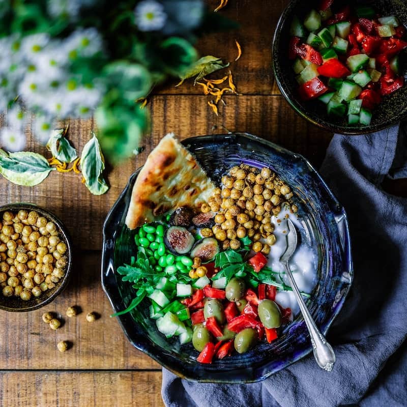 photo of beautrifully arranged food