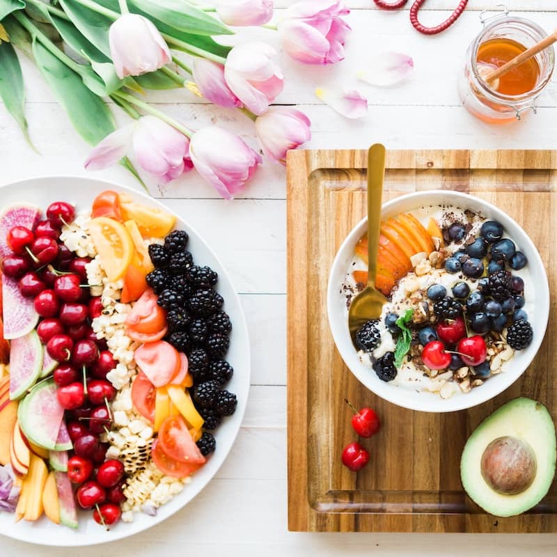 photo of beautrifully arranged food